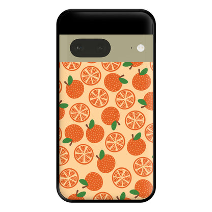 Textured Oranges Pattern Phone Case for Google Pixel 7a