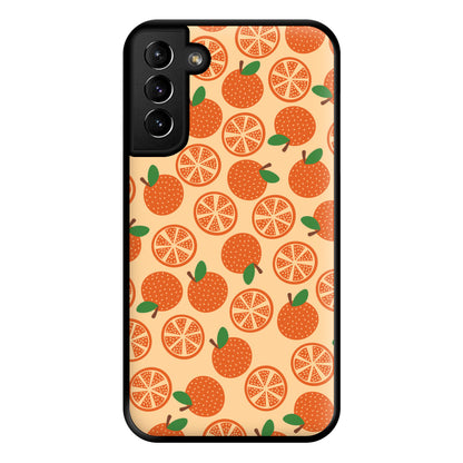 Textured Oranges Pattern Phone Case for Galaxy S21 Plus
