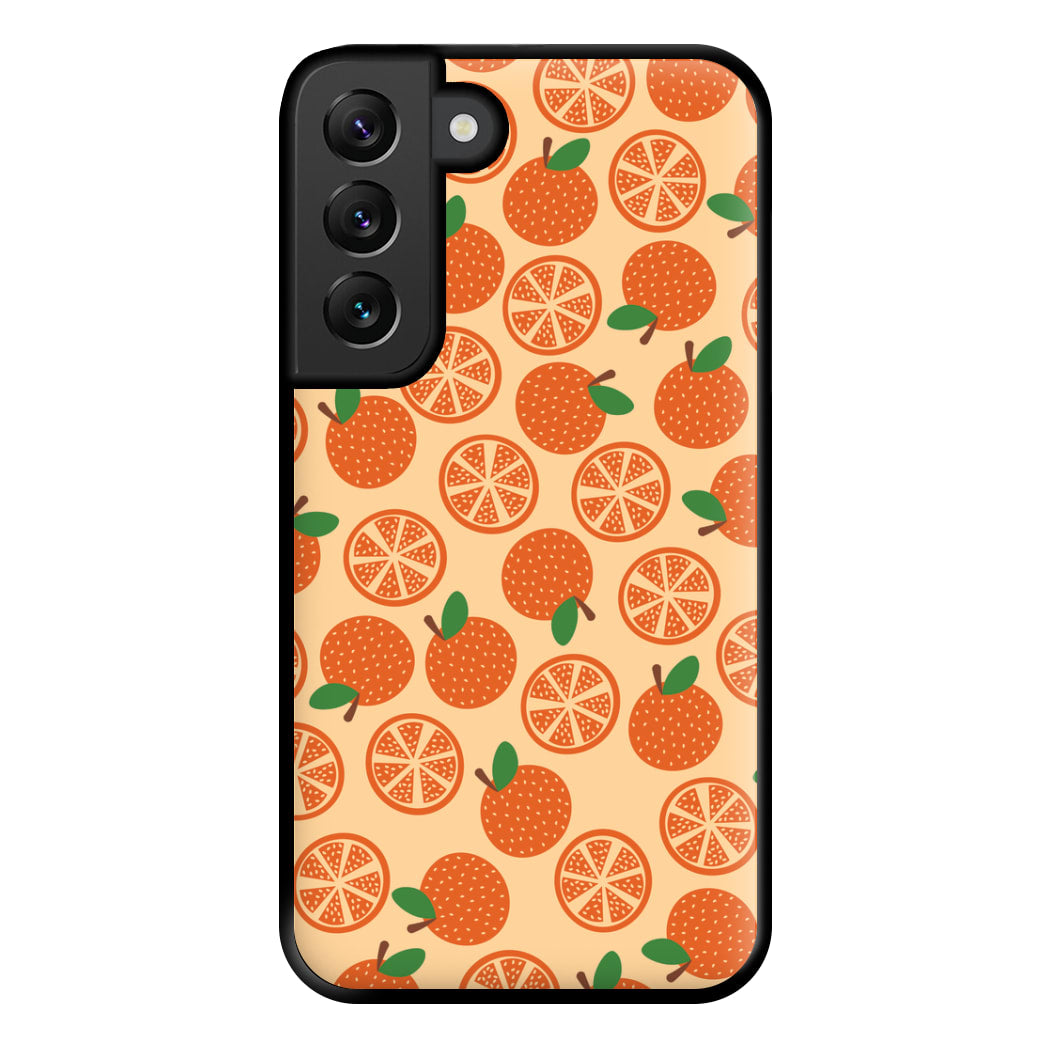 Textured Oranges Pattern Phone Case for Galaxy S22 Plus