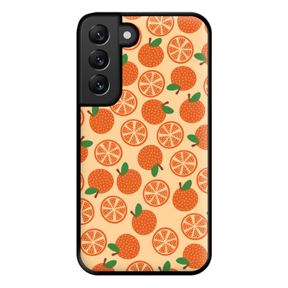 Textured Oranges Pattern Phone Case for Galaxy S22 Plus