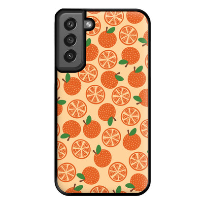 Textured Oranges Pattern Phone Case for Galaxy S21FE