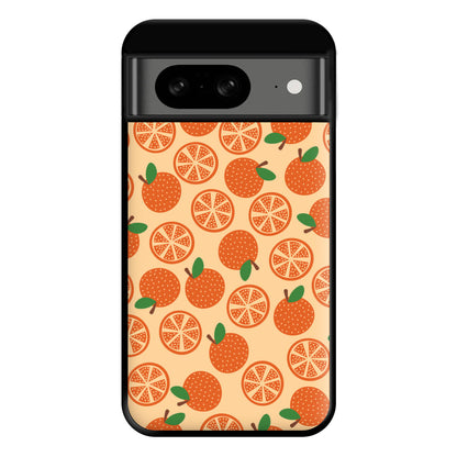 Textured Oranges Pattern Phone Case for Google Pixel 8
