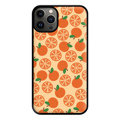 Textured Oranges Pattern Phone Case for iPhone 13