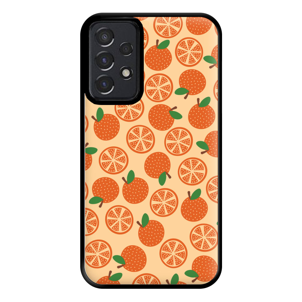 Textured Oranges Pattern Phone Case for Galaxy A52 / A52s