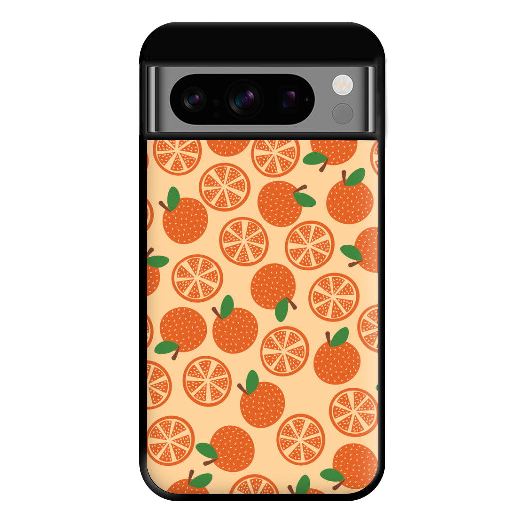 Textured Oranges Pattern Phone Case for Google Pixel 8 Pro