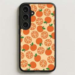 Textured Oranges Pattern Phone Case for Galaxy S25FE