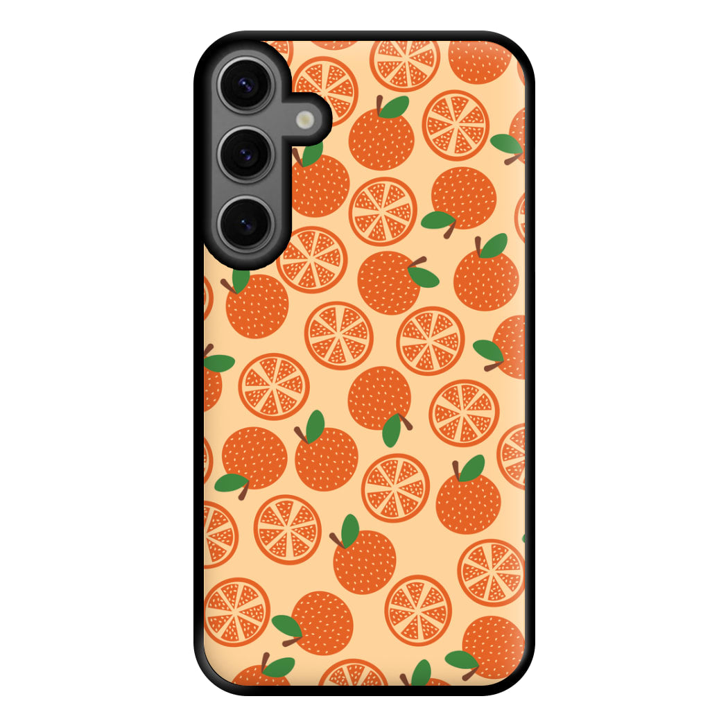 Textured Oranges Pattern Phone Case for Galaxy S23FE