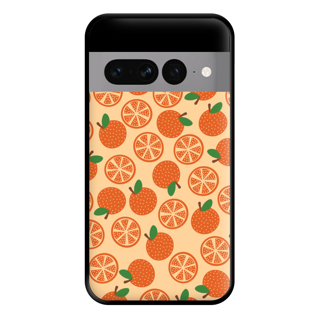 Textured Oranges Pattern Phone Case for Google Pixel 7 Pro