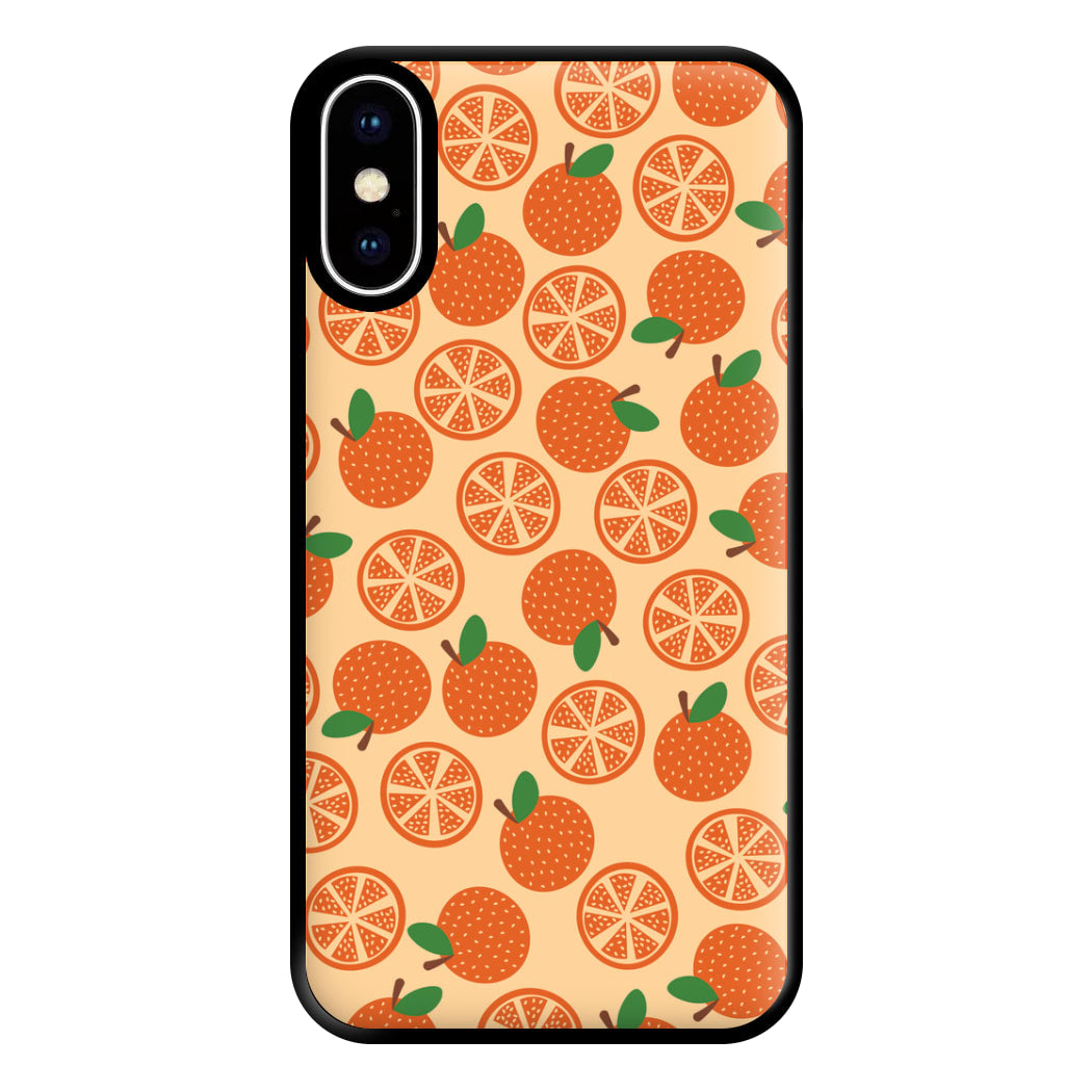 Textured Oranges Pattern Phone Case for iPhone XS Max