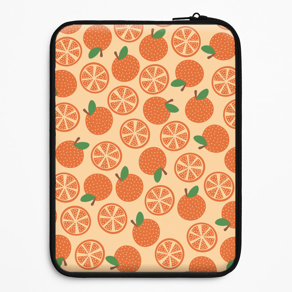 Textured Oranges Pattern  Universal Laptop Sleeve
