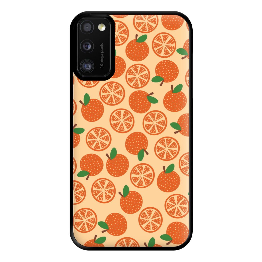 Textured Oranges Pattern Phone Case for Galaxy A41