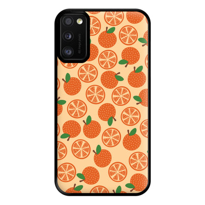 Textured Oranges Pattern Phone Case for Galaxy A41