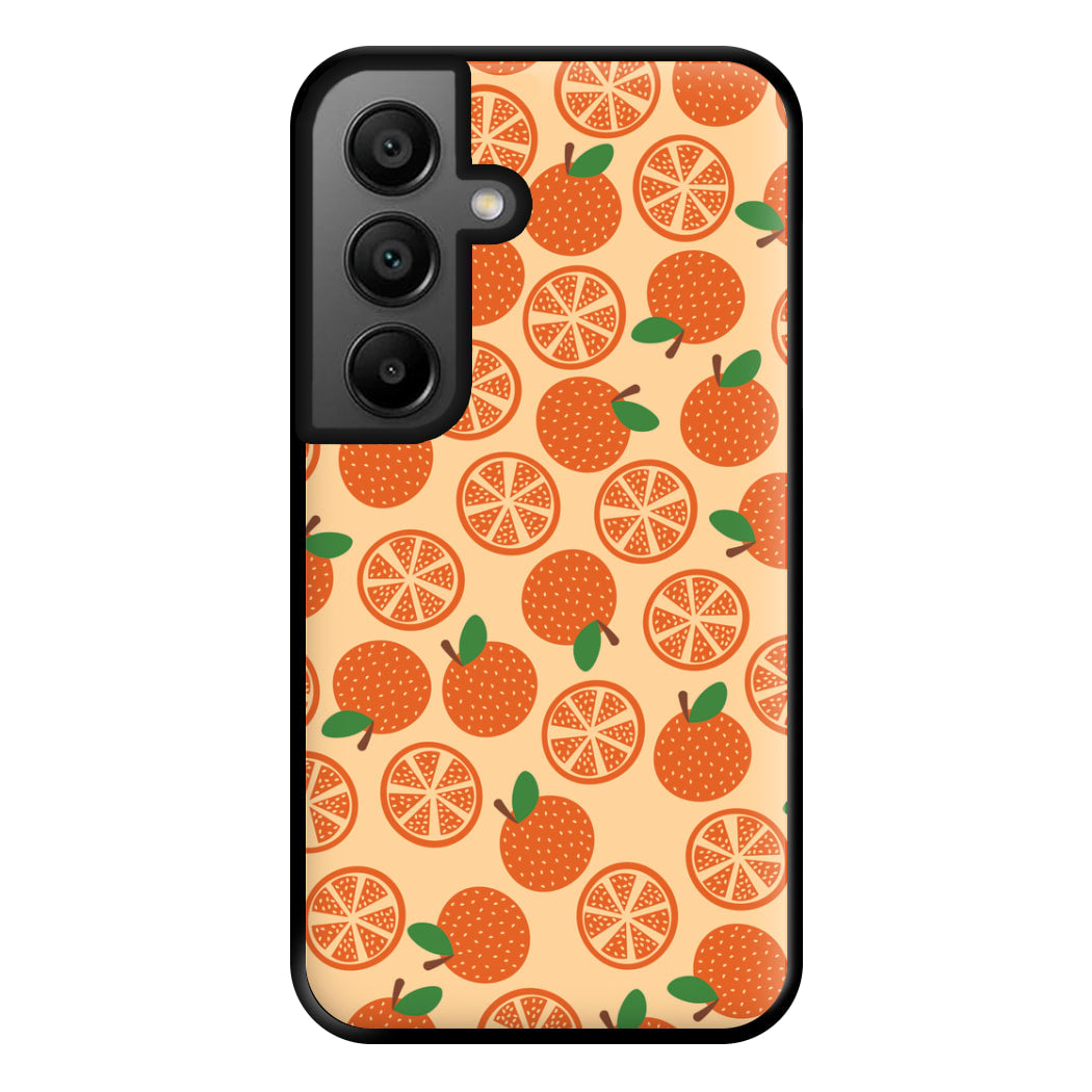 Textured Oranges Pattern Phone Case for Galaxy A56
