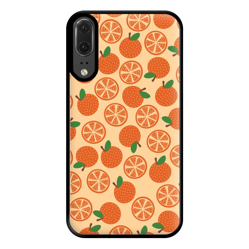 Textured Oranges Pattern Phone Case for Huawei P20