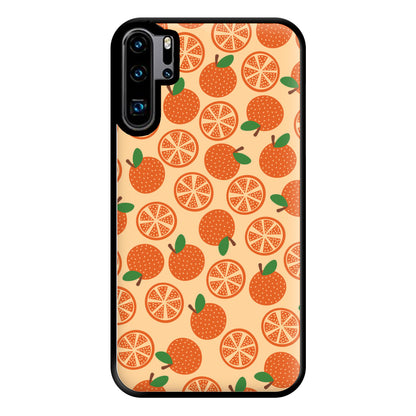Textured Oranges Pattern Phone Case for Huawei P30 Pro