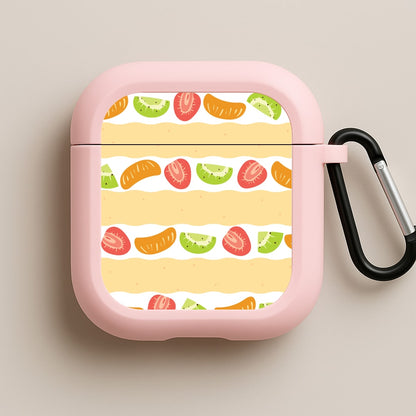 Fruit Sando Pattern Pink AirPods Case