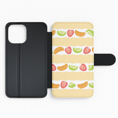 Fruit Sando Pattern Flip Phone Case