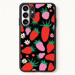 Abstract Strawberries Pattern Phone Case for Galaxy S26 Ultra