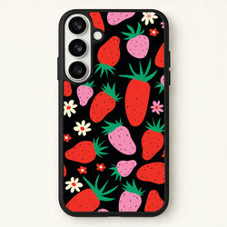 Abstract Strawberries Pattern Phone Case for Galaxy S26