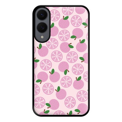 Textured Grapefruit Pattern Phone Case for Galaxy S25 Edge