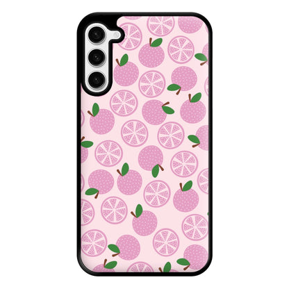 Textured Grapefruit Pattern Phone Case for Galaxy S23 Plus