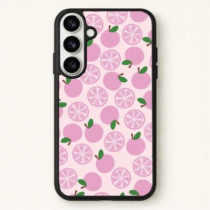 Textured Grapefruit Pattern Phone Case for Galaxy S26