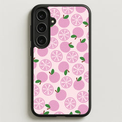 Textured Grapefruit Pattern Phone Case for Galaxy S25FE