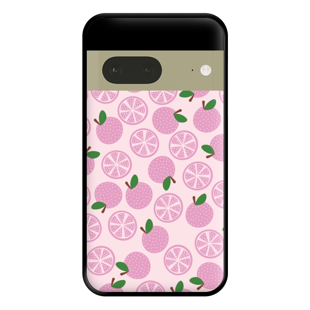 Textured Grapefruit Pattern Phone Case for Google Pixel 7a