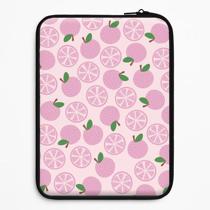 Textured Grapefruit Pattern Universal Laptop Sleeve