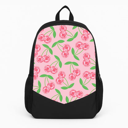 Disco Cherries Pattern Large Backpack