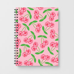 Disco Cherries Pattern Notebook