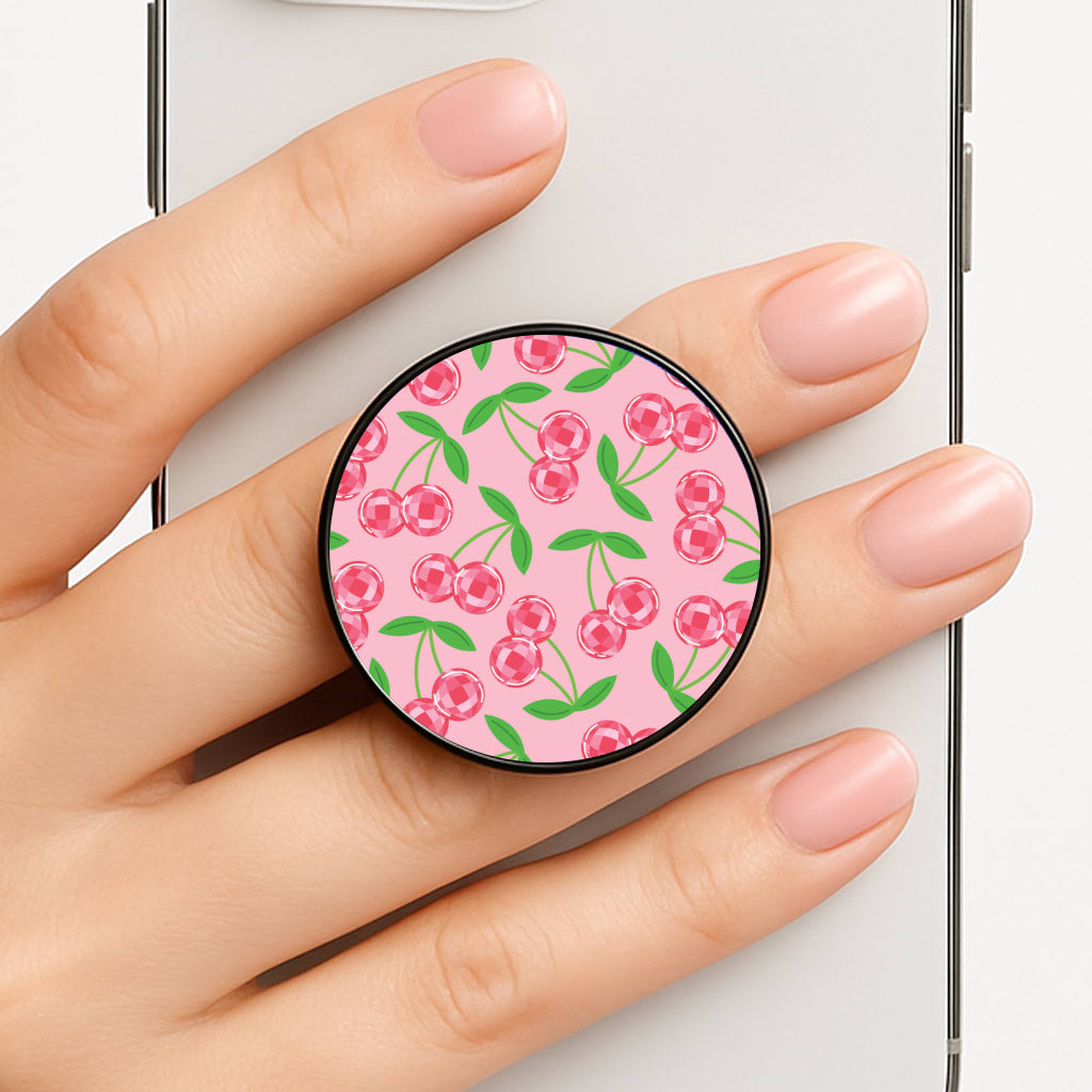 Disco Cherries Pattern Phone Grip
