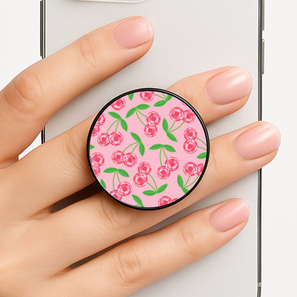 Disco Cherries Pattern Phone Grip