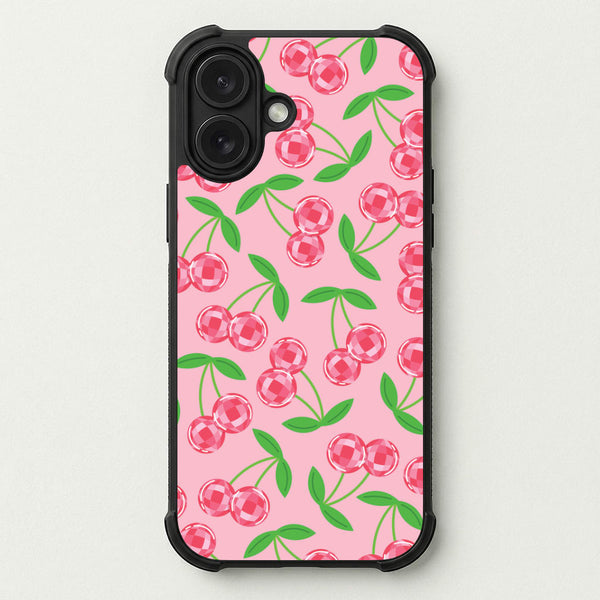 Disco Cherries Pattern Phone Case — Bumper case