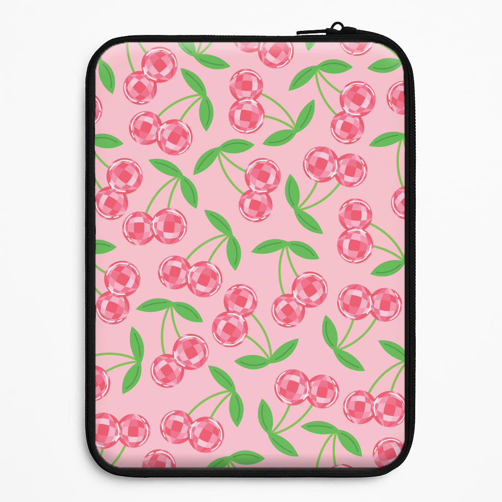 Disco Cherries Pattern Laptop Sleeve