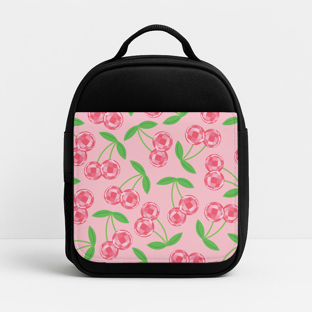 Disco Cherries Pattern Lunchbox