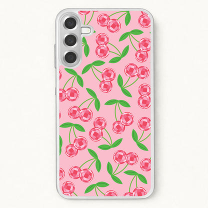 Disco Cherries Pattern Phone Case for Galaxy A57