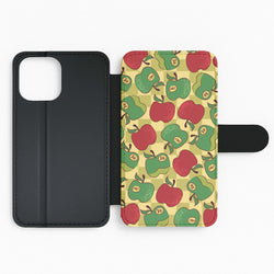 Artsy Apples Pattern Flip Phone Case