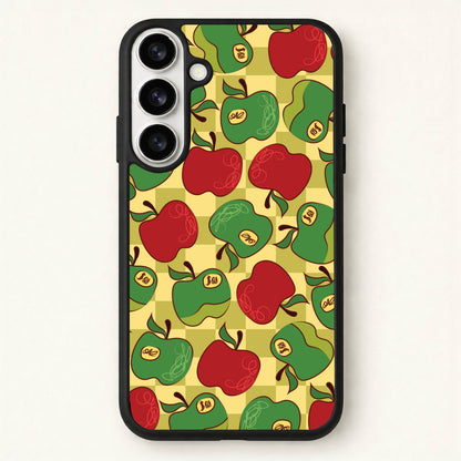 Artsy Apples Pattern Phone Case for Galaxy S26