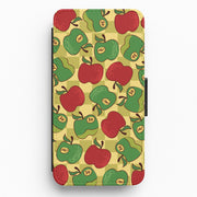 Artsy Apples Pattern Flip / Wallet Phone Case 1