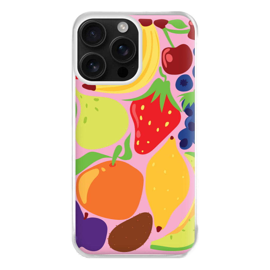 Abstract Fruits Phone Case for iPhone 16 Pro Max