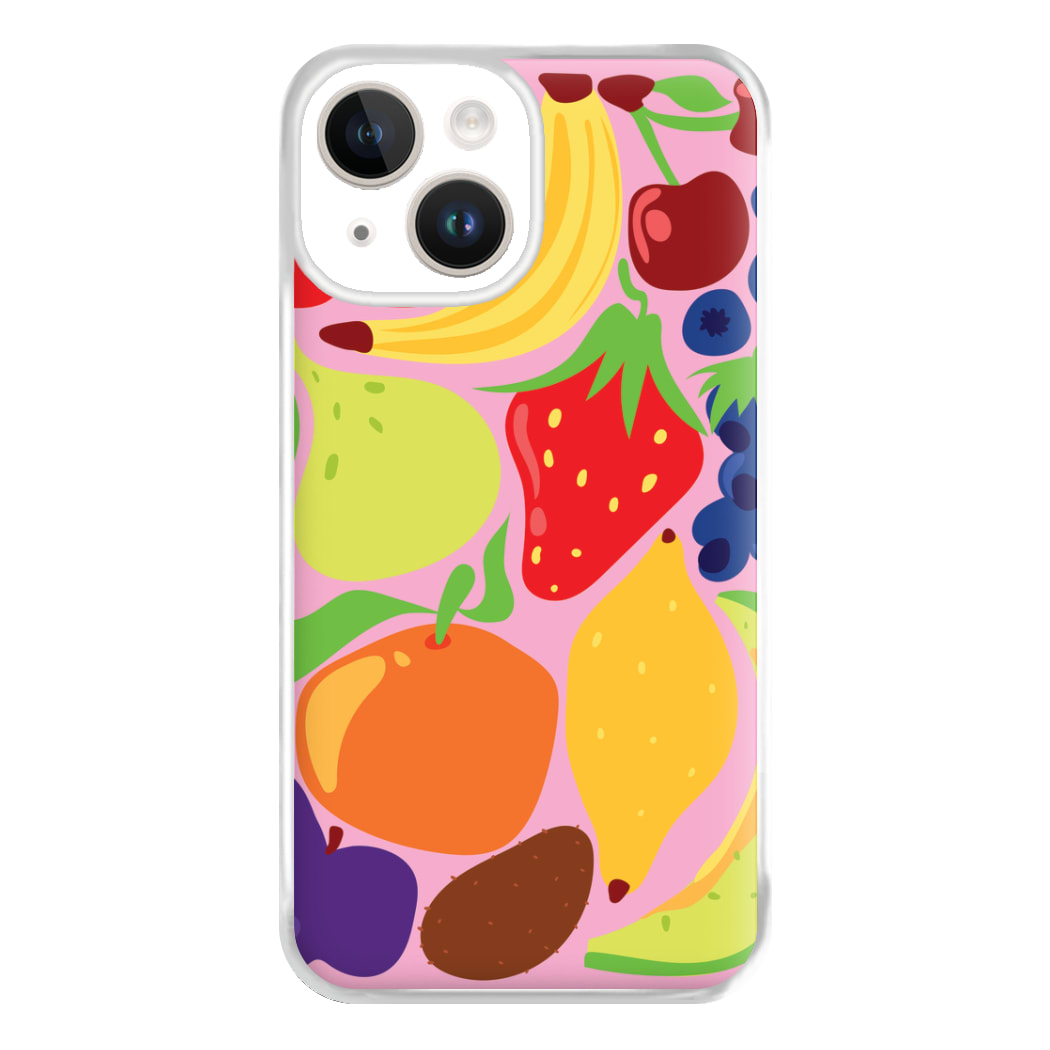Abstract Fruits Phone Case for iPhone 14