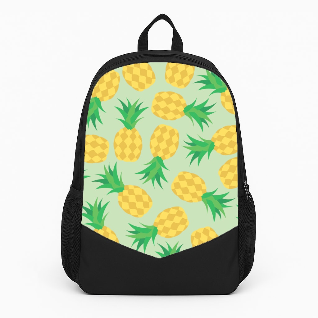 Pineapples Pattern Large Backpack