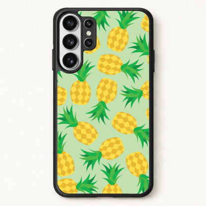 Pineapples Pattern Phone Case for Galaxy S26 Ultra