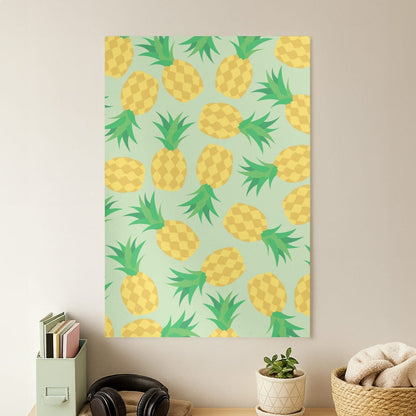 Pineapples Pattern Poster