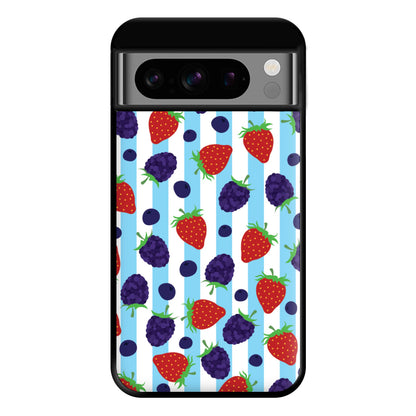 Stripes And Berries Phone Case for Google Pixel 8 Pro