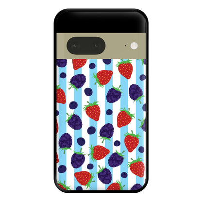 Stripes And Berries Phone Case for Google Pixel 7a