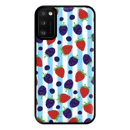 Stripes And Berries Phone Case for Galaxy A41