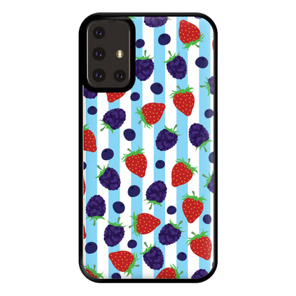 Stripes And Berries Phone Case for Galaxy A71