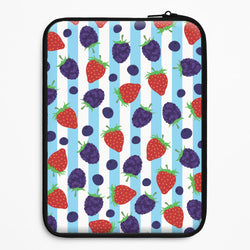 Stripes And Berries Universal Laptop Sleeve